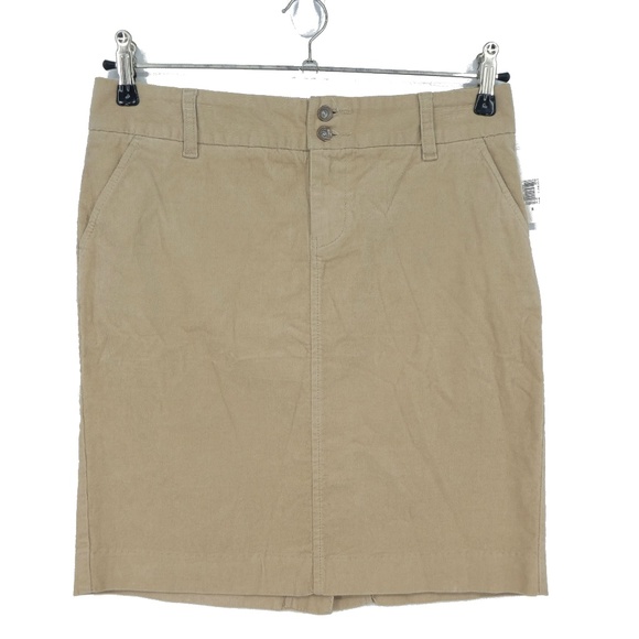 Old Navy Dresses & Skirts - Old Navy Tan Corduroy Stretch Straight Skirt (H11)